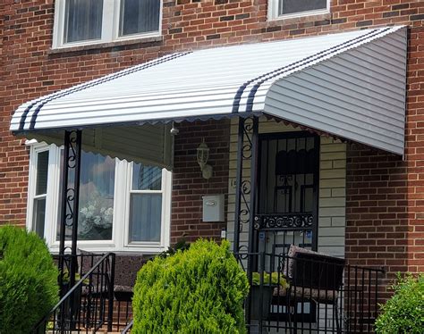 front of house metal awning|front porch awnings residential.